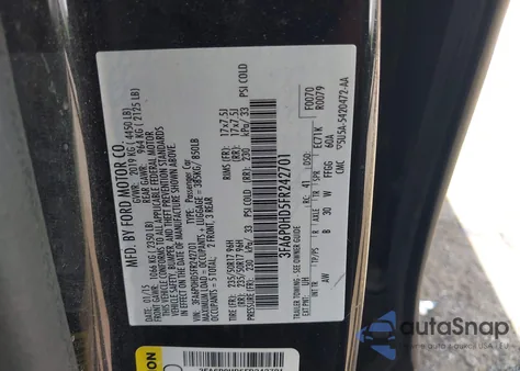 2015 Ford Fusion Se z USA, uszkodzony, nr VIN 3FA6P0HD5FR242701